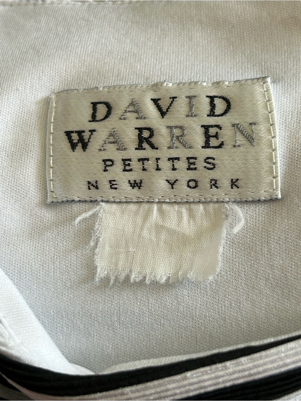 Vintage David Warren Petites New York Striped Sleeveless Boatneck Top (19” PTP) - Picture 7 of 16